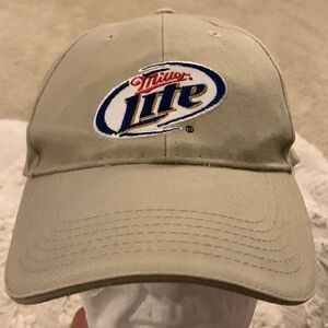 Miller Lite Beer Khaki women’s Baseball hat Cap‎